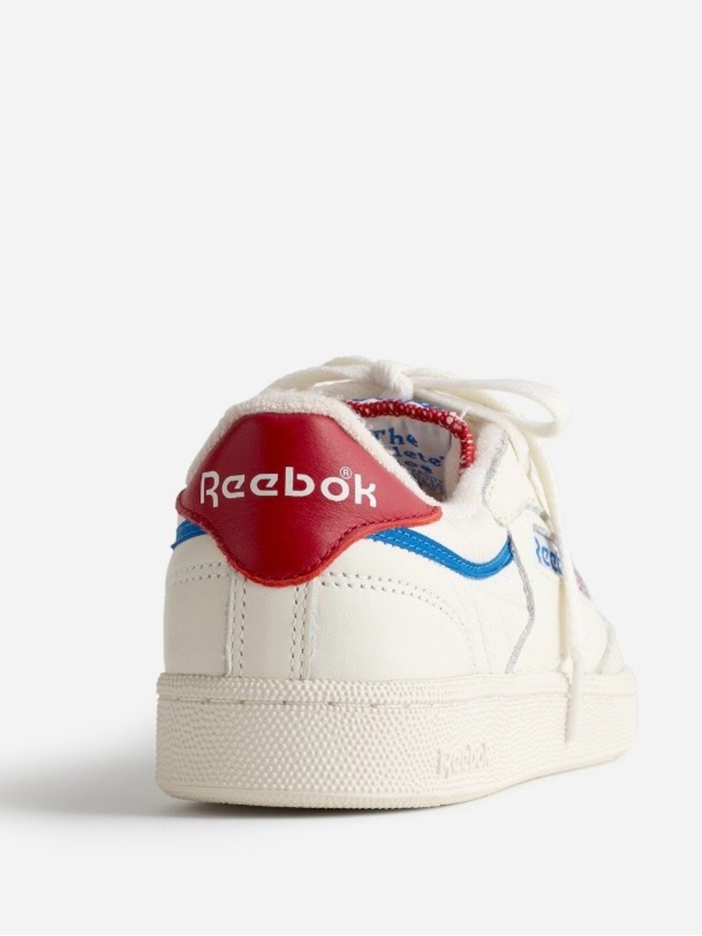 NIB NWT Reebok x Madewell Club C 85 Sneakers - Unisex 8.5/10 - Chalk Blue Red - Picture 3 of 13